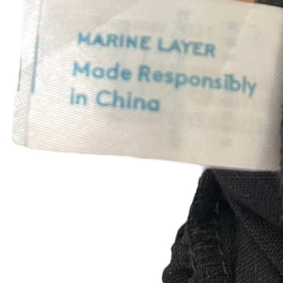 Marine Layer Eloise Open Back Jumpsuit Black Sleeveless Stretch Womens S… - Picture 12 of 13